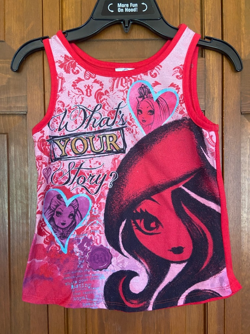 Girls' Pink & Red Ever After High Tank Top - What's Your Story?